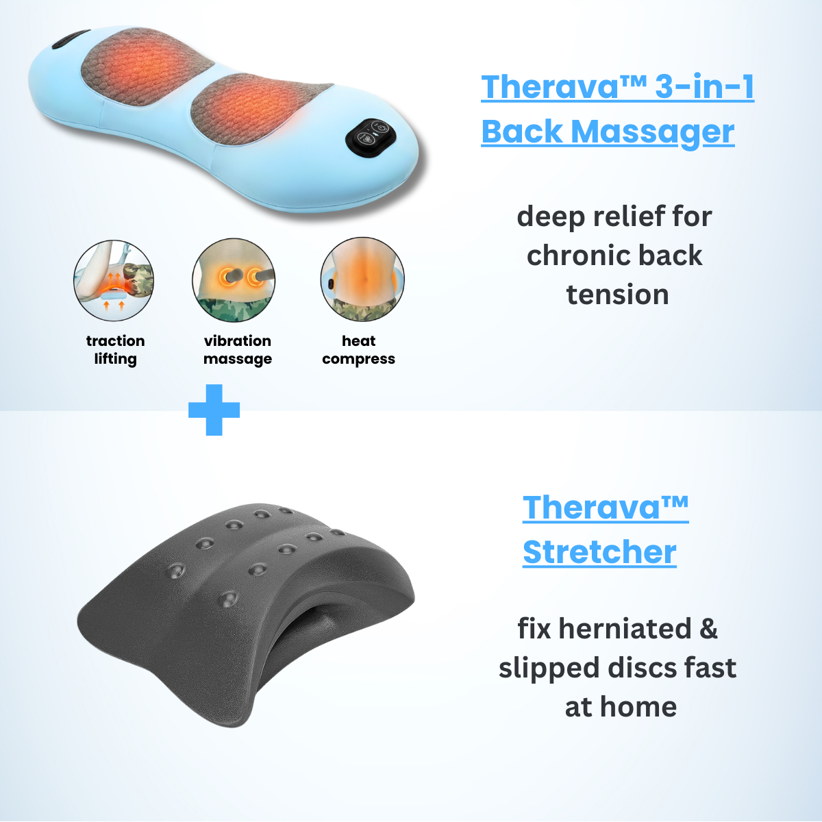 Original Therava™ 3-in-1 Back Massager