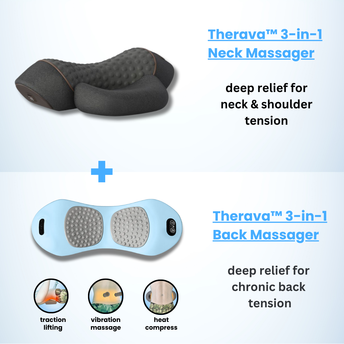 Therava - 3-in-1 Neck Massager my soothe lab Therava - 3-in-1 Neck Massager my soothe lab